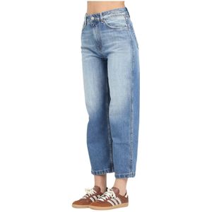 ViCOLO, Dames, Jeans, Blauw, Maat: M Denim,