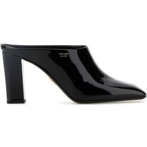 Prada, Dames, Schoenen, Zwart, Maat: 35 EU Leer,