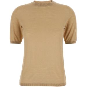 Max Mara, Dames, Truien, Beige, Maat: L