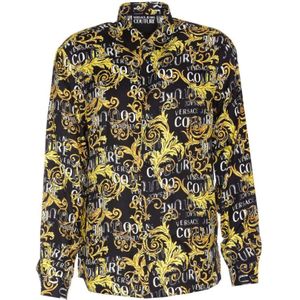 Versace Jeans Couture, Heren, Overhemden, Veelkleurig, Maat: S Viscose,