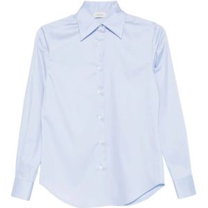 Mazzarelli, Dames, Blouses & Shirts, Blauw, Maat: L