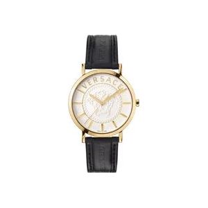 Versace Zwitserse Gouden Essentiële Horloge , Yellow , Dames , Maat: ONE Size