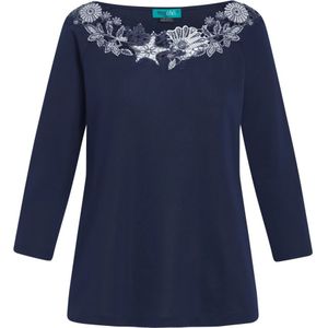 TOOche, Dames, Tops, Blauw, Maat: M Katoen,