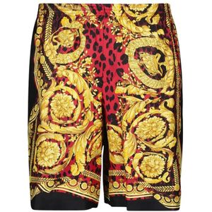 Versace, Heren, Korte broeken, Veelkleurig, Maat: L Zijde,