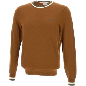 Sun68, Heren, Truien, Beige, Maat: S Katoen,