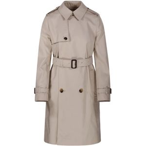 Burberry, Dames, Mantels, Bruin, Maat: 2XS Katoen,