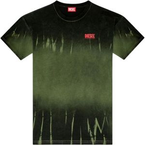 Diesel, Heren, Tops, Groen, Maat: L Katoen,