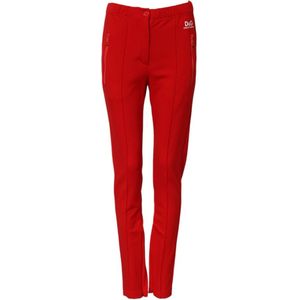 Dolce & Gabbana, Dames, Broeken, Rood, Maat: 2XS