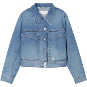 Closed, Heren, Jassen, Blauw, Maat: L Katoen,