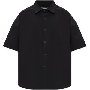 Entire Studios, Heren, Overhemden, Zwart, Maat: M Wol,