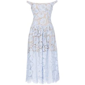 Self Portrait, Dames, Jurken, Blauw, Maat: S