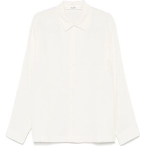 Séfr, Heren, Overhemden, Wit, Maat: S Wol,