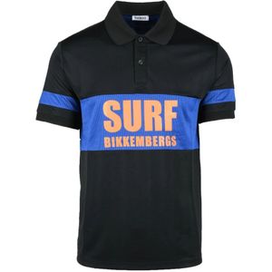 Bikkembergs, Heren, Tops, Zwart, Maat: M Poliester,