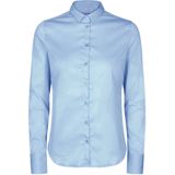 MOS Mosh - Tilda Blouse - Lichtblauw - Slim Fit - Overhemd