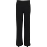 Soaked in Luxury - Zwarte Split Broek - Dames - Elastische Taille