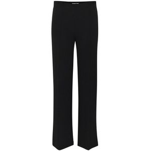 Soaked in Luxury - Zwarte Split Broek - Dames - Elastische Taille