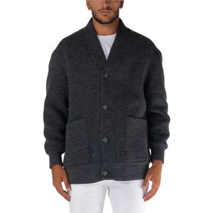 Hevo, Heren, Truien, Grijs, Maat: L Wol,