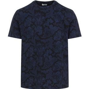 Etro, Heren, Tops, Blauw, Maat: L Katoen,