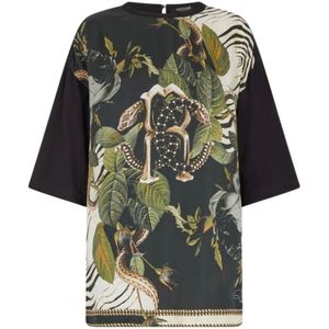 Roberto Cavalli, Dames, Tops, Veelkleurig, Maat: XS Katoen,