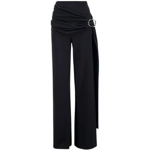 Rabanne, Dames, Broeken, Zwart, Maat: L Spandex,