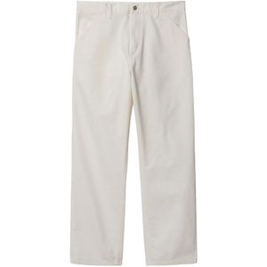 Carhartt Wip, Heren, Broeken, Wit, Maat: W31 Katoen,