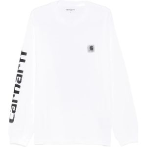 Carhartt Wip, Heren, Tops, Wit, Maat: S Katoen,