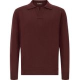 Boggi Milano - Trui - Bourgogne - Knitwear - Polokraag - Lange Mouw