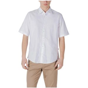 Hugo Boss, Heren, Overhemden, Wit, Maat: 3XL Katoen,