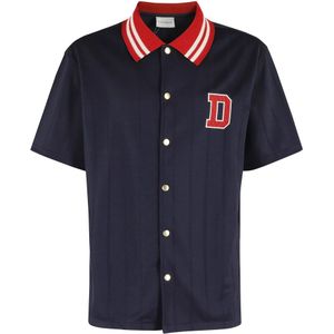 Drole de Monsieur, Heren, Overhemden, Blauw, Maat: M Katoen,