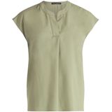 Betty Barclay - Blouse - Olijfgroen - Wijde Blouse - Tuniek Kraag