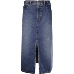 A.p.c., Dames, Rokken, Blauw, Maat: 2XS Denim,