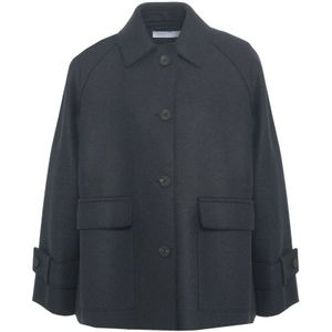 Harris Wharf London, Dames, Jassen, Blauw, Maat: XS Wol,