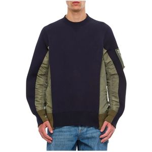 Sacai, Heren, Sweatshirts & Hoodies, Veelkleurig, Maat: M