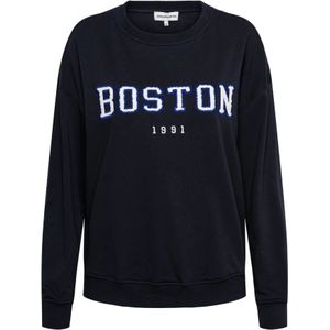 &Co Woman, Dames, Sweatshirts & Hoodies, Blauw, Maat: XL Katoen,