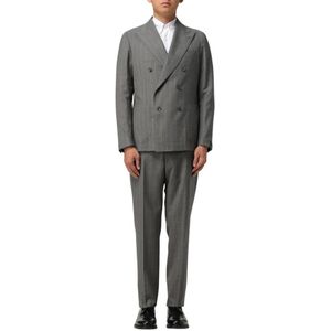 Tagliatore, Heren, Pakken, Grijs, Maat: 2XL
