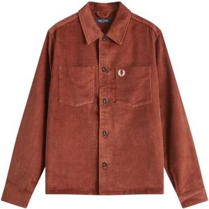 Fred Perry, Heren, Jassen, Bruin, Maat: XL