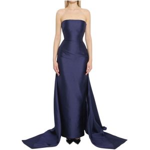 Solace London, Dames, Jurken, Blauw, Maat: XS Poliester,