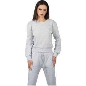 Patrizia Pepe, Dames, Sweatshirts & Hoodies, Grijs, Maat: M
