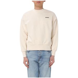 Barrow, Heren, Sweatshirts & Hoodies, Wit, Maat: M Katoen,