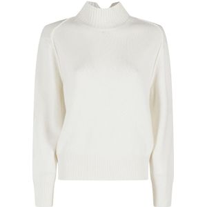 Gran Sasso, Dames, Truien, Wit, Maat: M Wol,