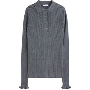 Aspesi, Dames, Truien, Grijs, Maat: S Wol,