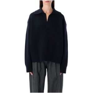 Studio Nicholson, Dames, Truien, Blauw, Maat: XS Wol,