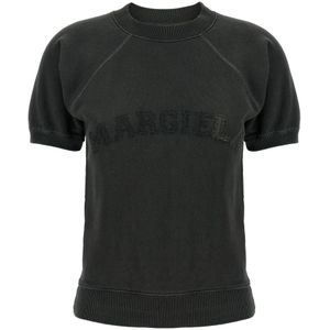 Maison Margiela, Dames, Tops, Grijs, Maat: M Katoen,
