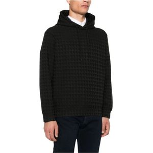 Emporio Armani, Heren, Sweatshirts & Hoodies, Zwart, Maat: S
