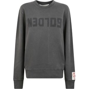 Golden Goose, Heren, Sweatshirts & Hoodies, Grijs, Maat: M
