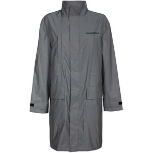 Karl Lagerfeld, Dames, Mantels, Grijs, Maat: M Poliester,