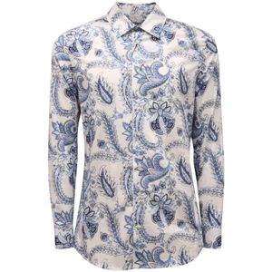 Etro, Heren, Overhemden, Wit, Maat: L