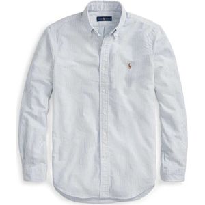 Polo Ralph Lauren, Heren, Overhemden, Blauw, Maat: 2XL