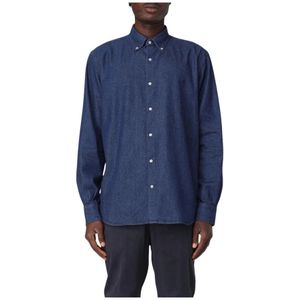 Brooksfield, Heren, Overhemden, Blauw, Maat: 2XL Denim,
