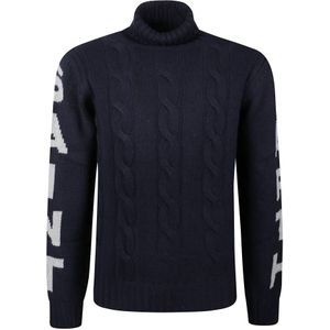 MC2 Saint Barth, Heren, Truien, Blauw, Maat: S Wol,